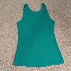 Women's Gap racer back ribbed tank, kelly green. Size medium.